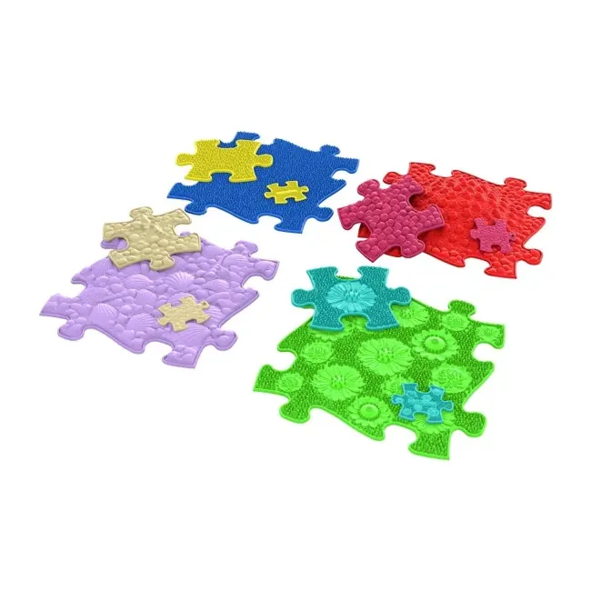 Covoras ortopedic senzorial puzzle set joc de memorie tactil mfk-070