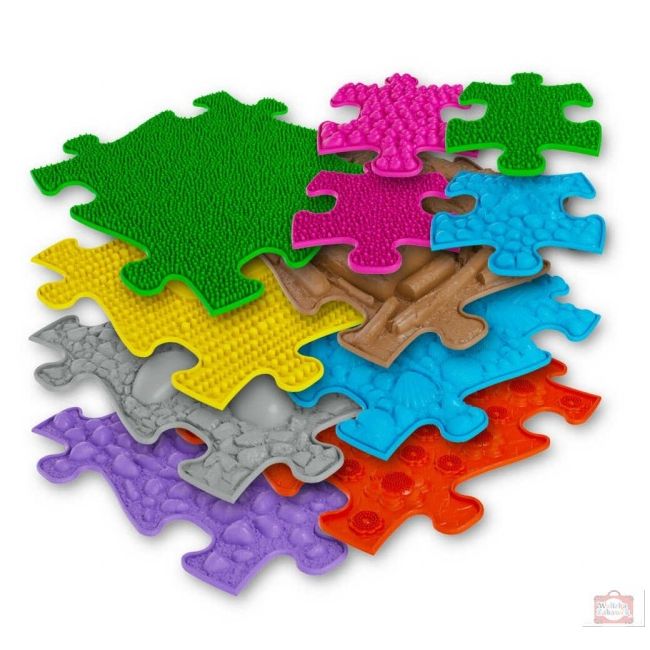 Covoras ortopedic senzorial puzzle set mediu 2a mfk-021-1