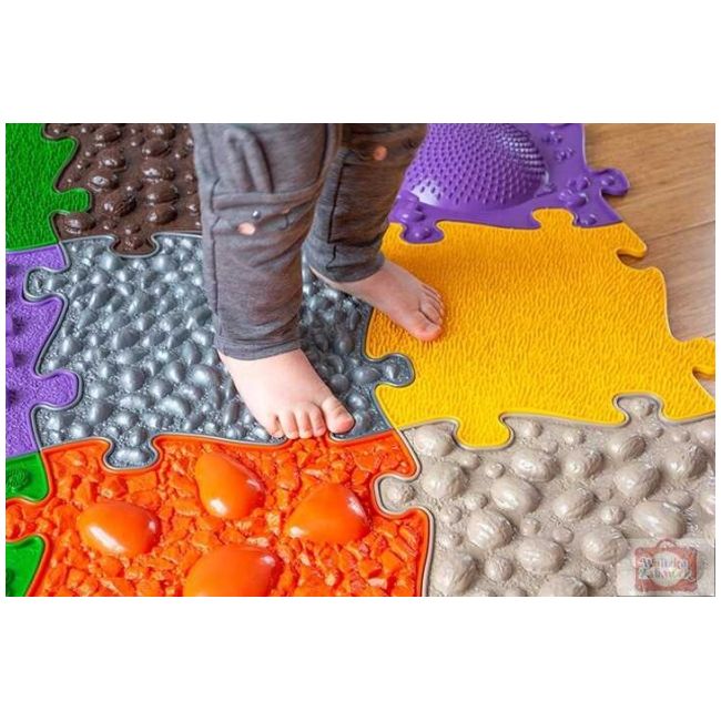 Covoras ortopedic senzorial puzzle set mediu 2a mfk-021-1