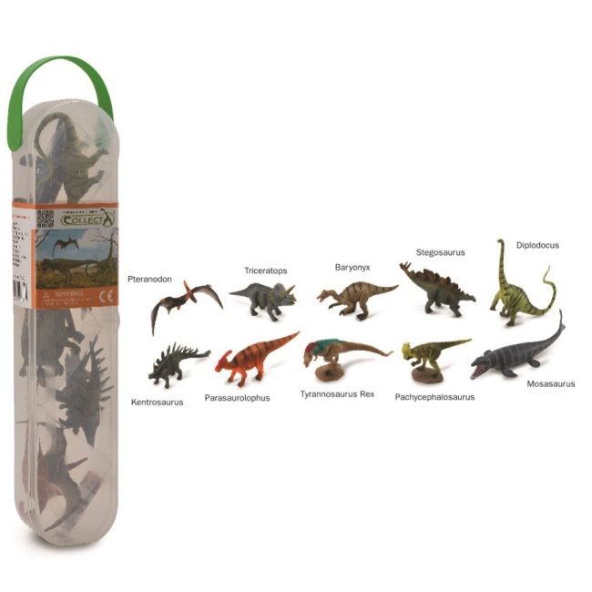 Cutie cu 10 minifigurine dinozauri set 1 cola1101c