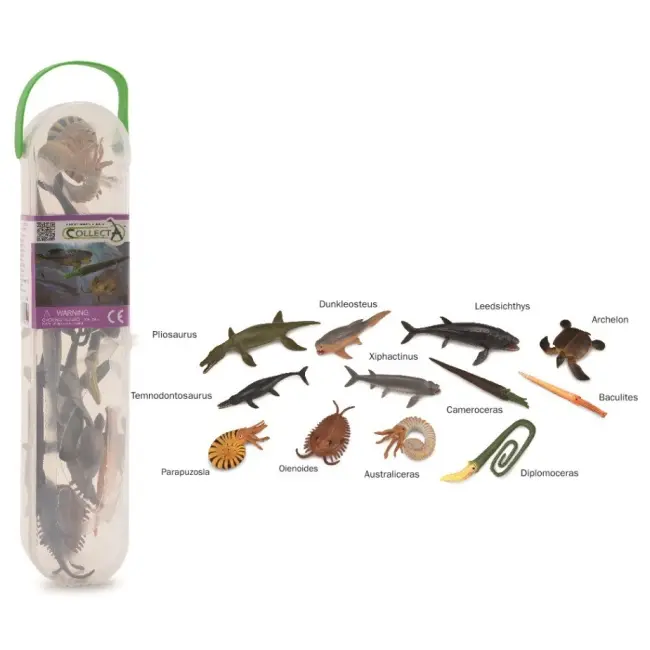 Cutie cu 12 minifigurine animale marine preistorice cola1104c