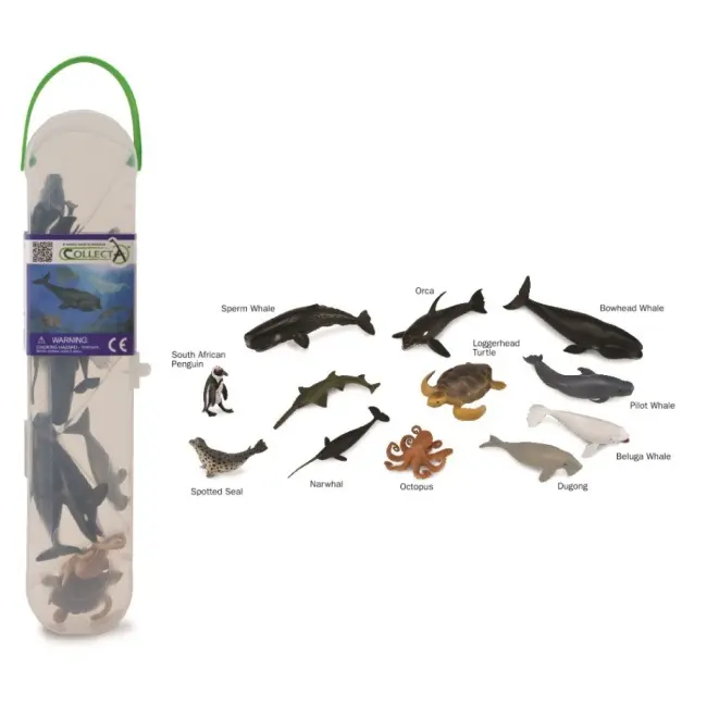 Cutie cu 12 minifigurine animale marine set 2 cola1108c