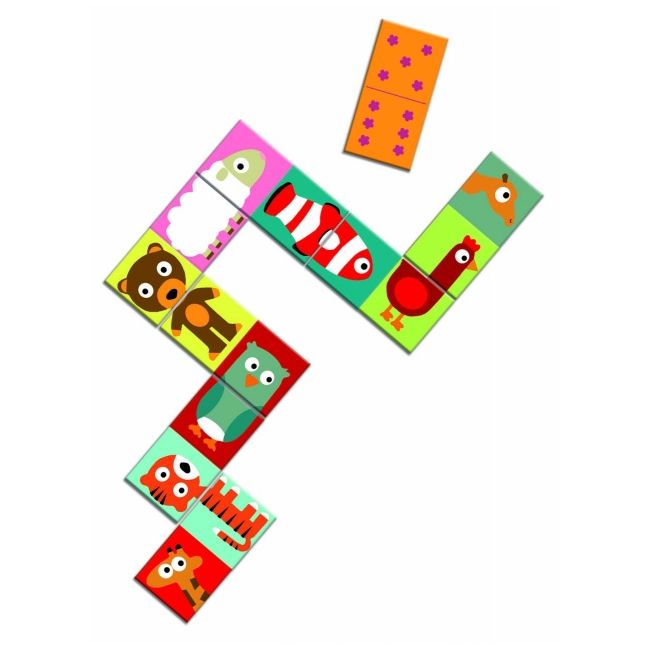 Domino animo puzzle, djeco dj08165