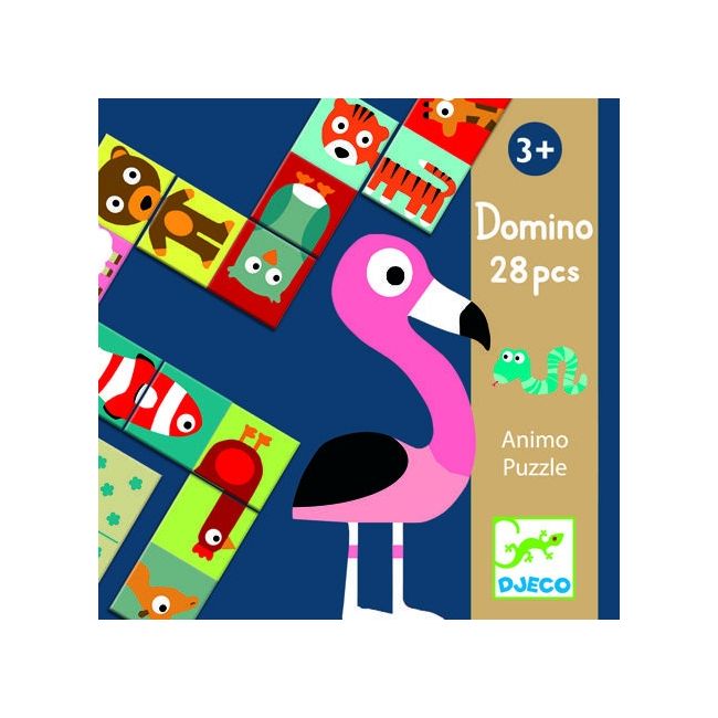 Domino animo puzzle, djeco dj08165