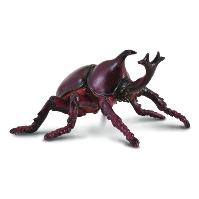 Figurina gandacul rinocer pictata manual m collecta col88337m