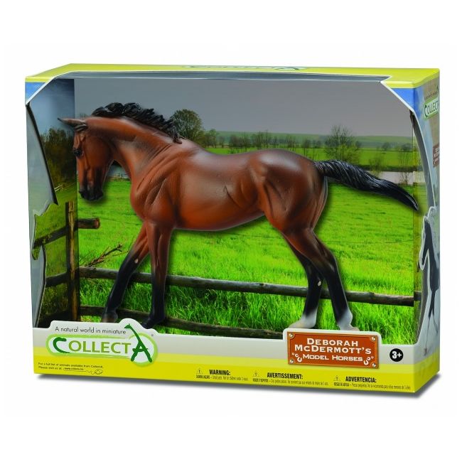 Figurina in cutie iapa thoroughbred bay pictata manual wb collecta col89578wb