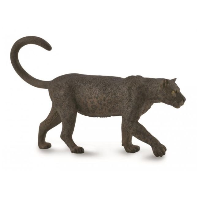Figurina leopard negru pictata manual l collecta col88890l