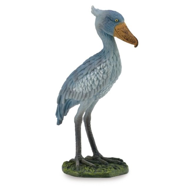 Figurina pasare shoebill pictata manual l collecta col88763l