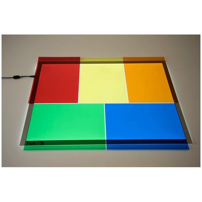 Foi colorate translucide din acetat pentru tablete si mese luminoase tik48002