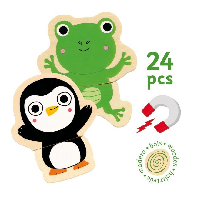 Joc cu magneti animale prietenoase, djeco dj03118