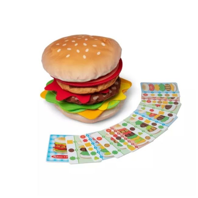 Joc educativ de stivuire si potrivire burgerul gigant md32402