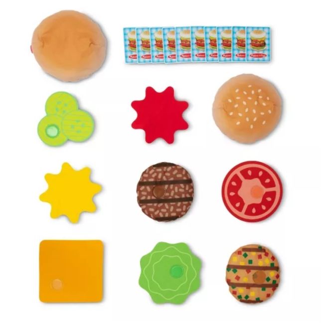 Joc educativ de stivuire si potrivire burgerul gigant md32402