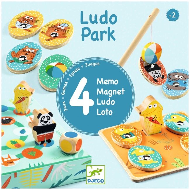 Joc educativ ludopark 4 jocuri, djeco dj01698