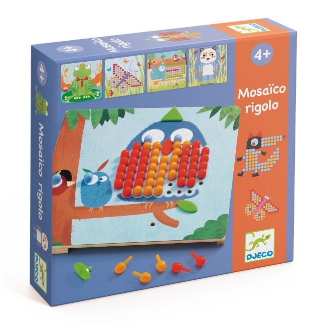 Joc educativ mosaic rigolo, djeco dj08136