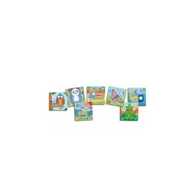 Joc educativ mosaic rigolo, djeco dj08136