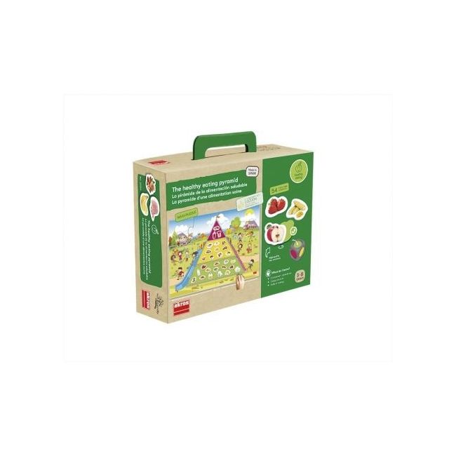 Joc educativ piramida alimentelor - mancam sanatos akr20554