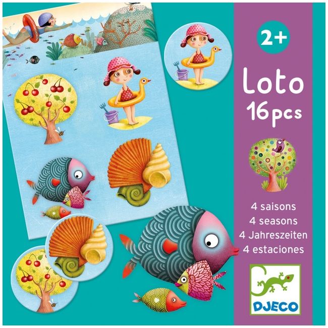 Joc loto cu anotimpuri, djeco dj08123