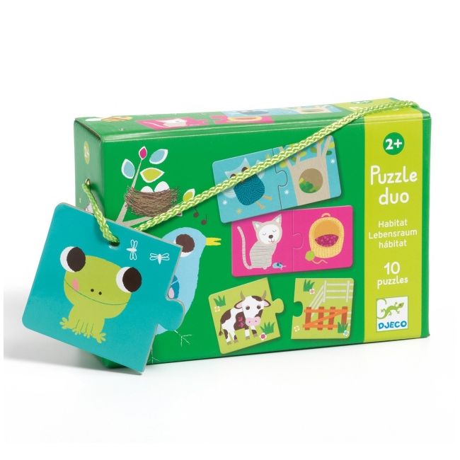 Puzzle duo habitat, djeco dj08164