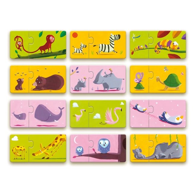 Puzzle duo mama si puiul, djeco dj08157
