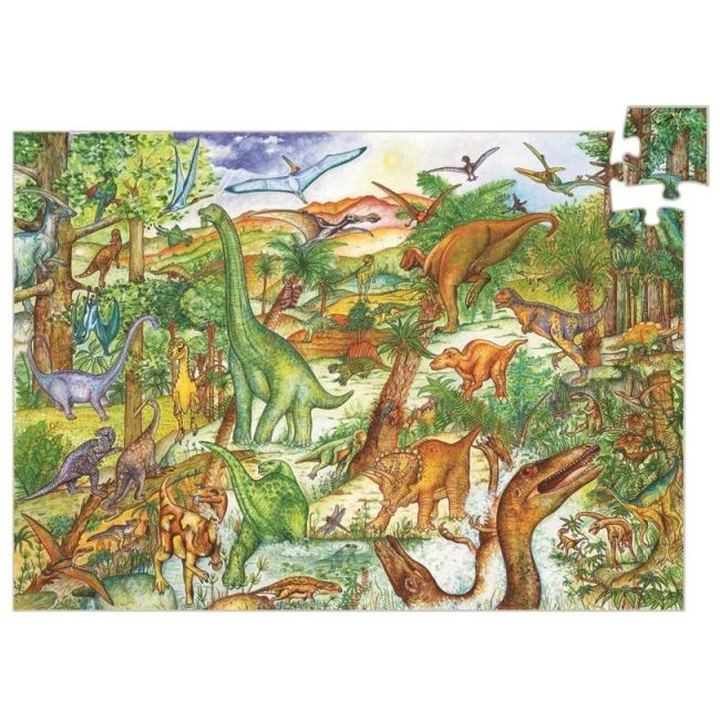 Puzzle observatie dinozauri, djeco dj07424