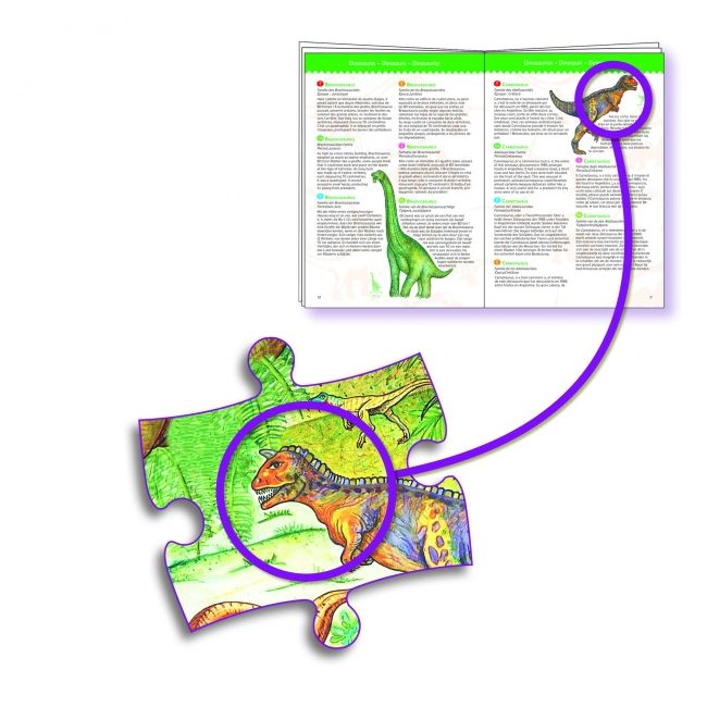 Puzzle observatie dinozauri, djeco dj07424
