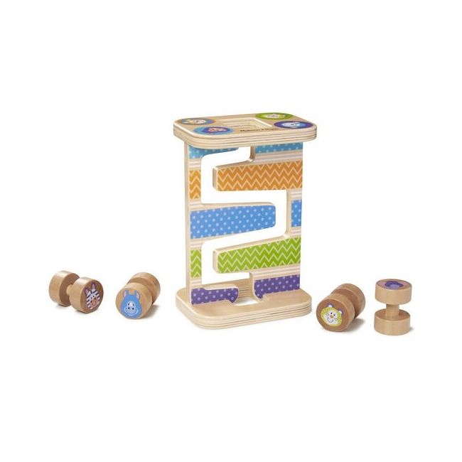 Rollercoaster din lemn pentru bebelusi zig-zag md30125