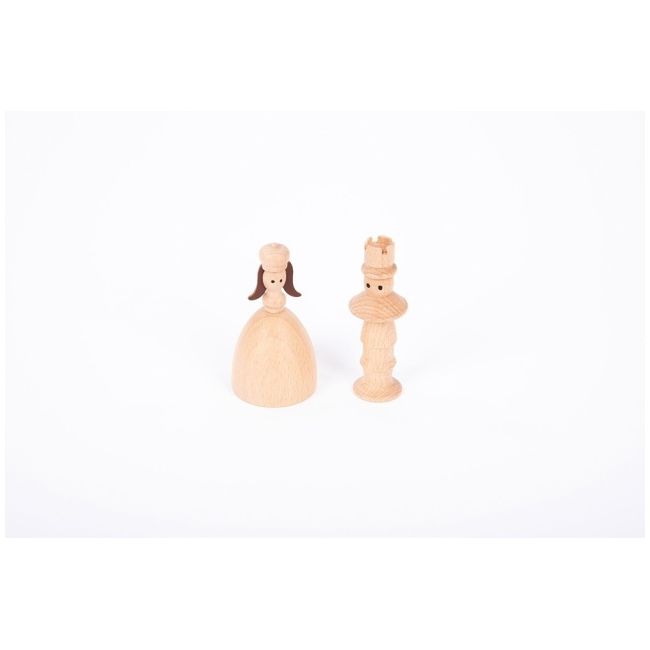 Set 10 figurine din lemn lumea basmelor tik73496