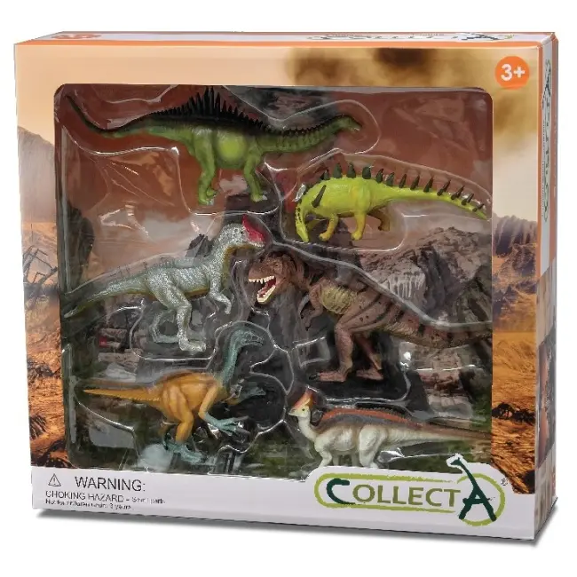 Set 6 figurine dinozauri pictate manual wb collecta col89100wb