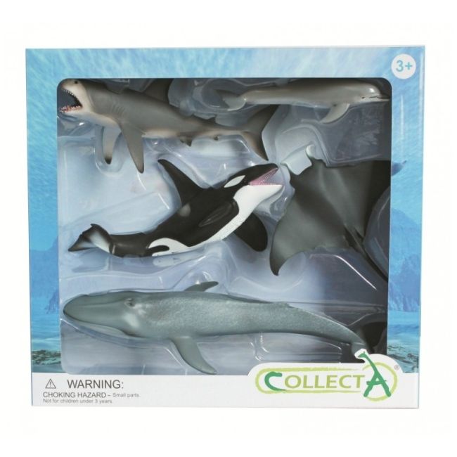 Set de 5 figurine pictate manual viata marina col84072wb