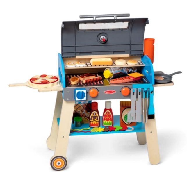 Set de joaca din lemn cu accesorii grill si pizza md30608