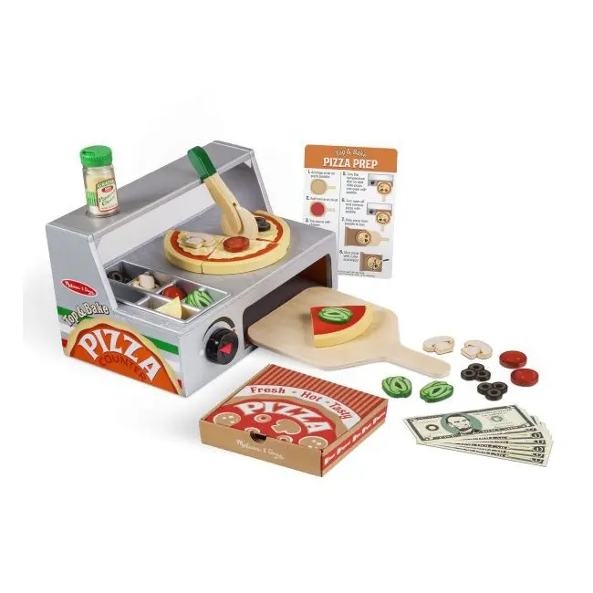 Set de joaca din lemn cuptorul de pizza - melissa and doug md9465