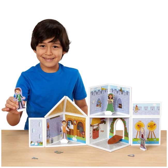Set de joaca magnetic castel medieval - melissa & doug md30662