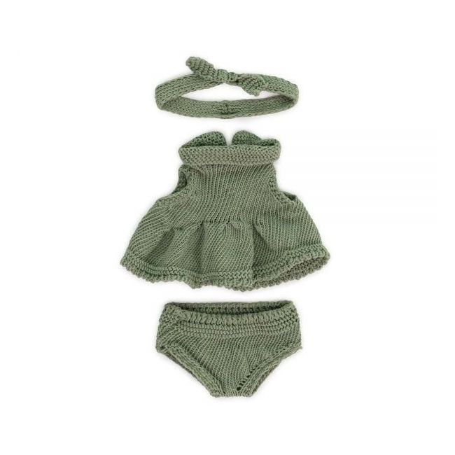 Set imbracaminte cu rochita pentru papusa fetita 21 cm ml31683