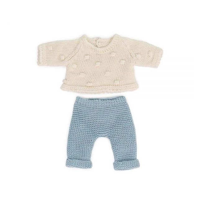 Set imbracaminte pantaloni si pulover pentru papusa 21 cm ml31686