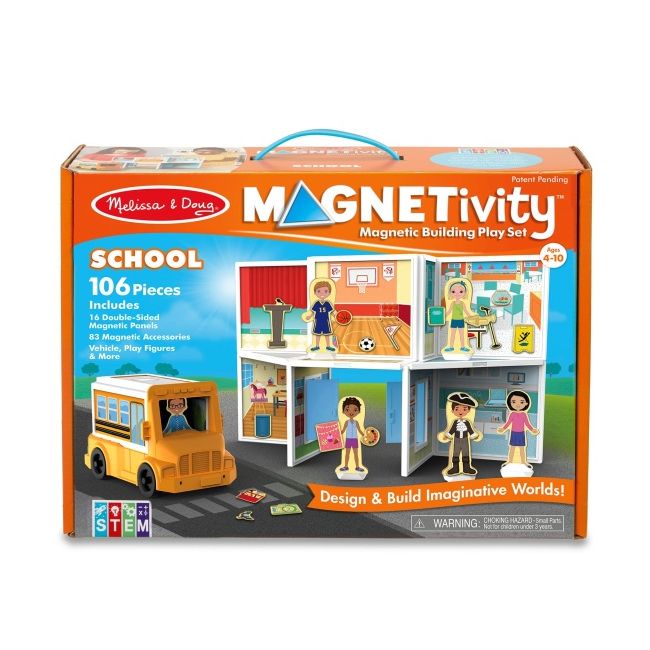 Set magnetic de joaca la scoala - melissa & doug md30657