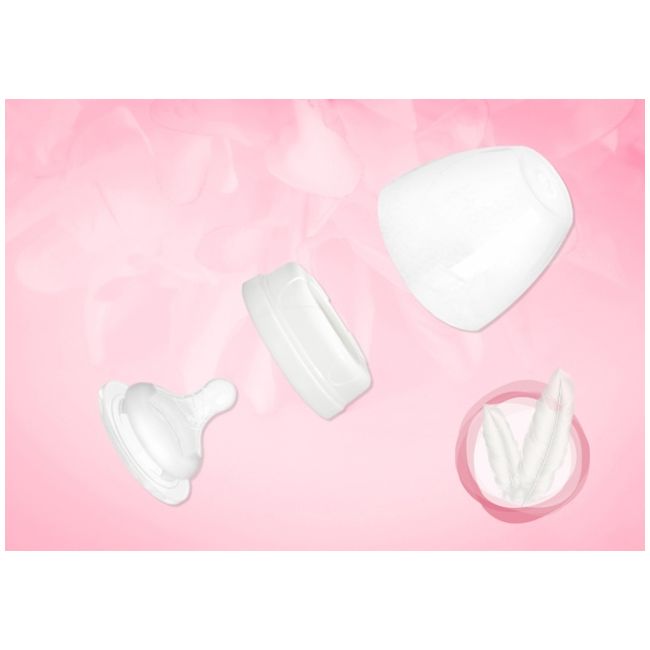 Biberon neno 150 ml cu tetina silicon, anti-colici, debit lent nen-bab-bt001