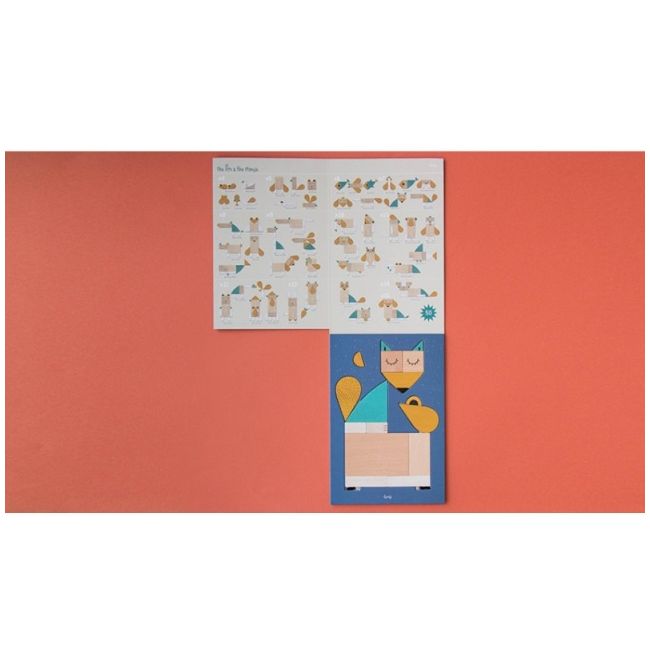 Joc de compozitie vulpea si soricelul, londji lj_wt009u