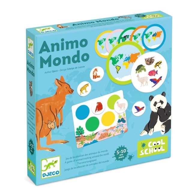 Joc educativ loto animo mondo, djeco dj08198