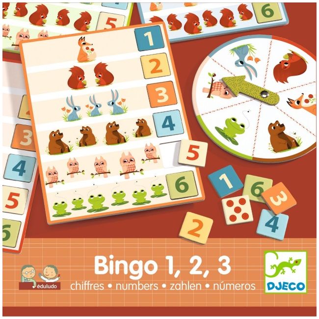 Joc eduludo bingo cifre, djeco dj08258