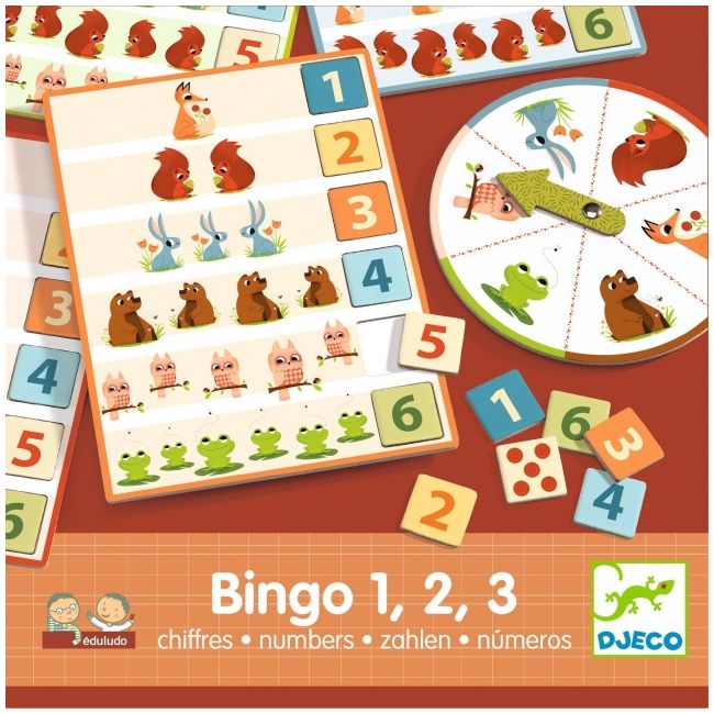 Joc eduludo bingo cifre, djeco dj08258