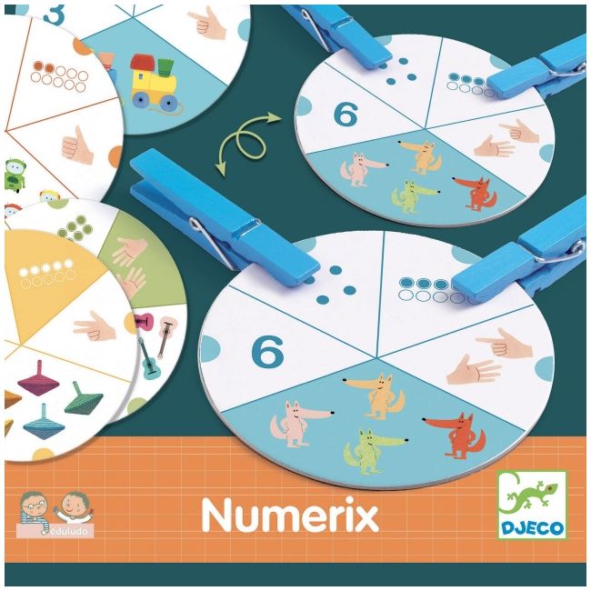 Joc eduludo numere numerix, djeco dj08349