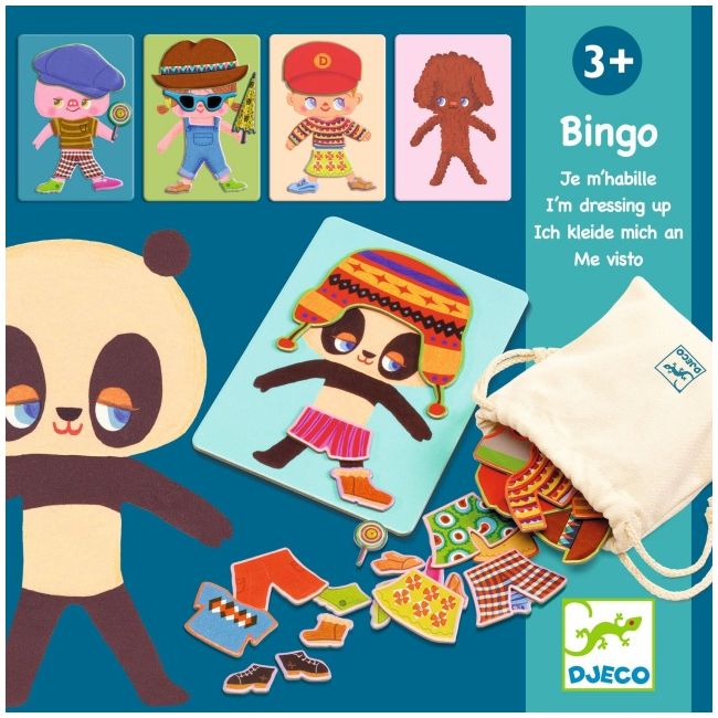 Jucarii educative dress up bingo, djeco dj08190