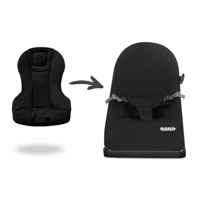 Neno chiaro black – șezlong pentru bebeluși nen-bab-me009