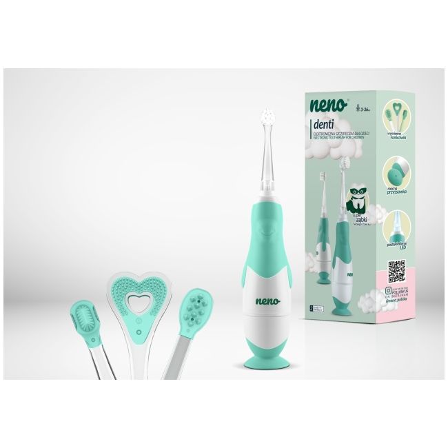 Neno denti mint – periuță de dinți electrică de la 3 la 36 luni nen-bab-sc001