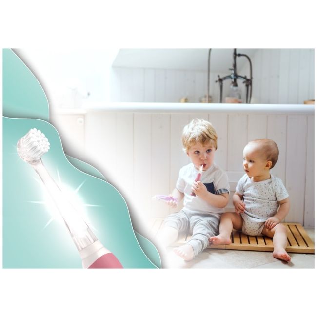 Neno denti pink – periuță de dinți electrică de la 3 la 36 luni nen-bab-sc002
