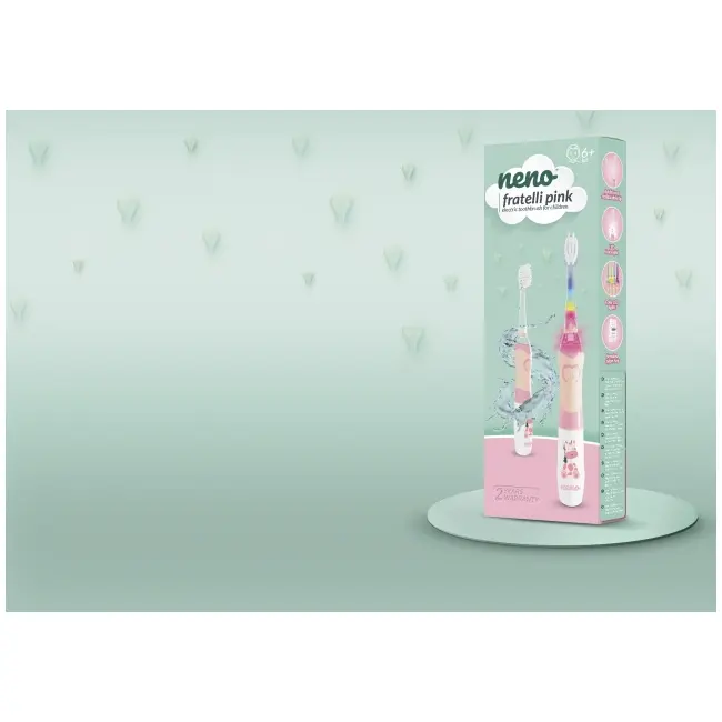Neno fratelli pink &ndash; periuță de dinți electrică, peste 6 ani nen-bab-sc004