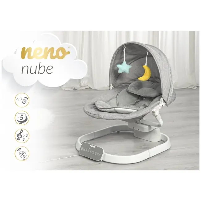 Neno nube &ndash; leagăn electronic pentru bebelusi nen-bab-me001