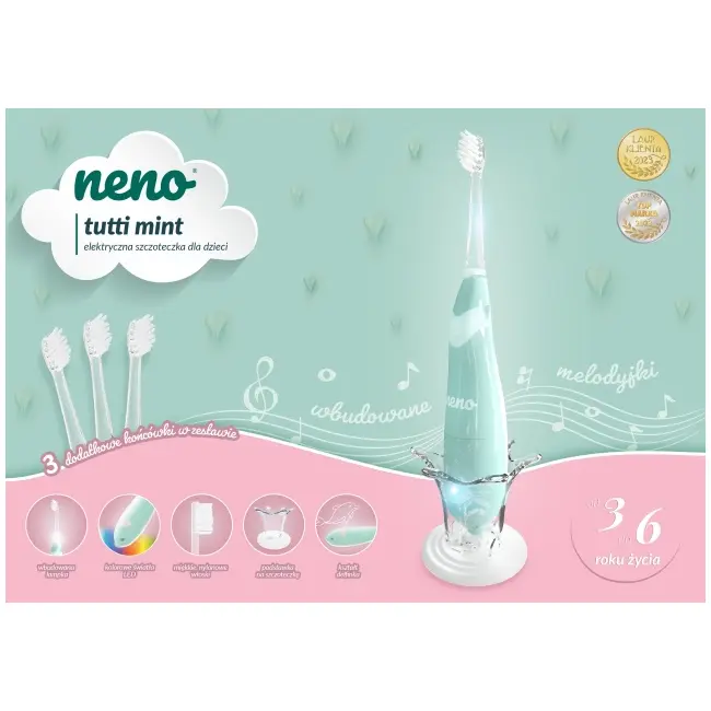 Neno tutti mint &ndash; periuță de dinți electrică (3-6 ani) nen-bab-sc005