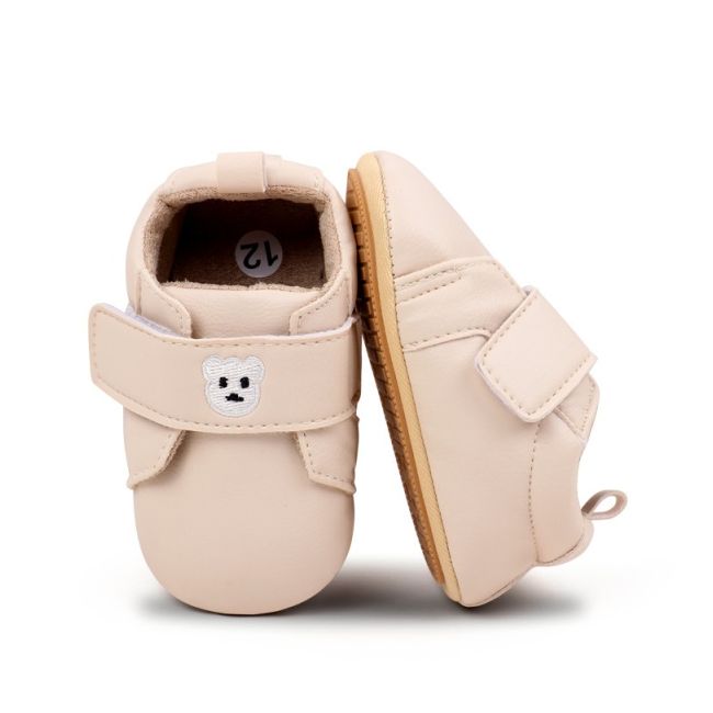 Pantofiori bebelusi crem cu talpa flexibila si design elegant chbzz4178-3-va9