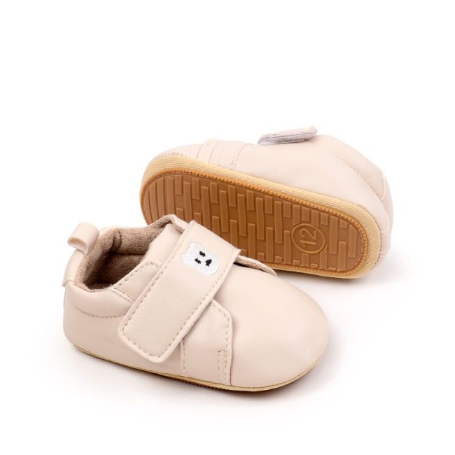 Pantofiori bebelusi crem cu talpa flexibila si design elegant chbzz4178-3-va9